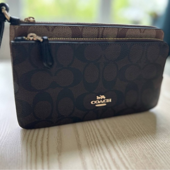 Coach Brown Wristlet - Picture 2 of 6